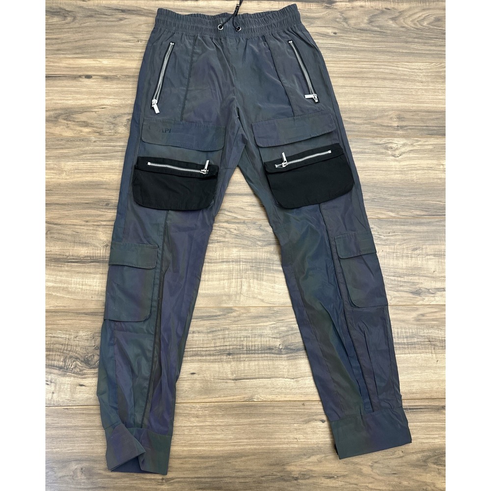 GUAPI by Aaron Wilhelm Pants Mens 28 Gray Iridescent Limited‎ Edition Rave